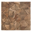 Safavieh Howard Teak Square Stool in Brown