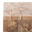 Safavieh Howard Teak Square Stool in Brown