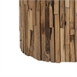 Safavieh Nico Teak Round Stool in Brown