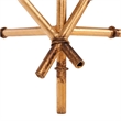 Safavieh Lisa Iron and Glass Accent Table in Gold