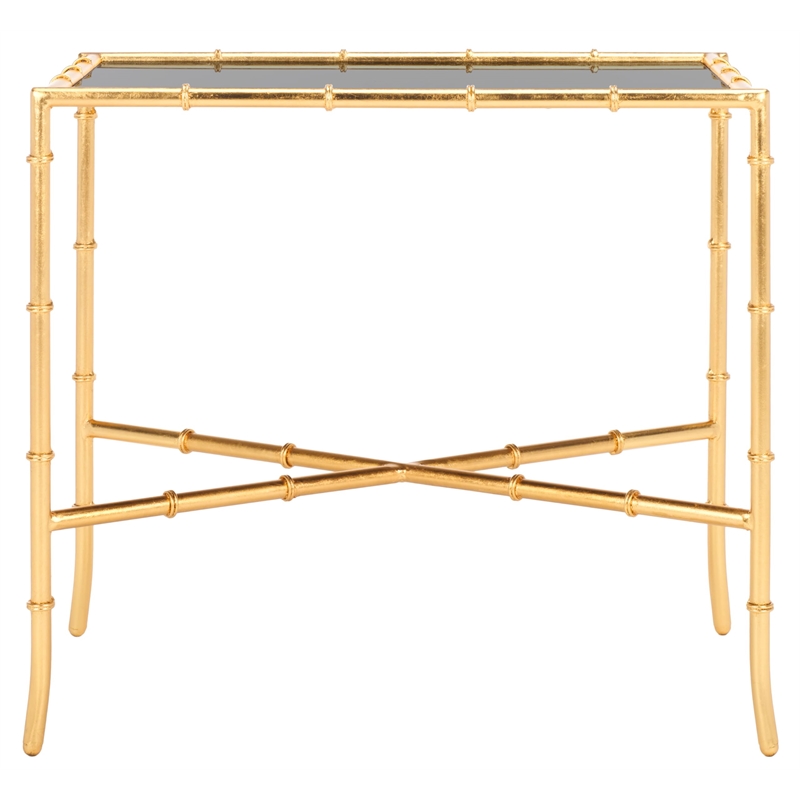 Safavieh Donald Mirror Accent Table in Gold