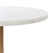 Safavieh Crystal Marble Accent Table in White and Gold