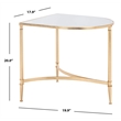 Safavieh Nevin Iron and Mirror Accent Table in Gold