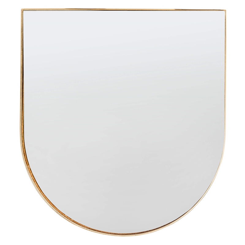 Safavieh Nevin Iron and Mirror Accent Table in Gold
