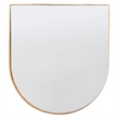 Safavieh Nevin Iron and Mirror Accent Table in Gold