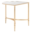 Safavieh Nevin Iron and Mirror Accent Table in Gold