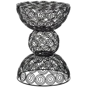 Safavieh Timmy Iron Wire Stool in Black