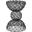 Safavieh Timmy Iron Wire Stool in Black