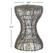 Safavieh Timmy Iron Wire Stool in Black