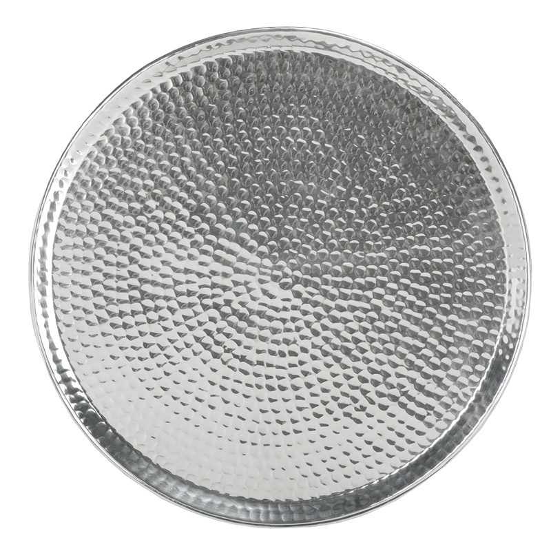 Safavieh Polonium Aluminum Accent Table in Silver