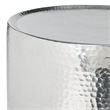 Safavieh Polonium Aluminum Accent Table in Silver