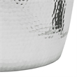 Safavieh Vanadium Aluminum Round Stool in Silver