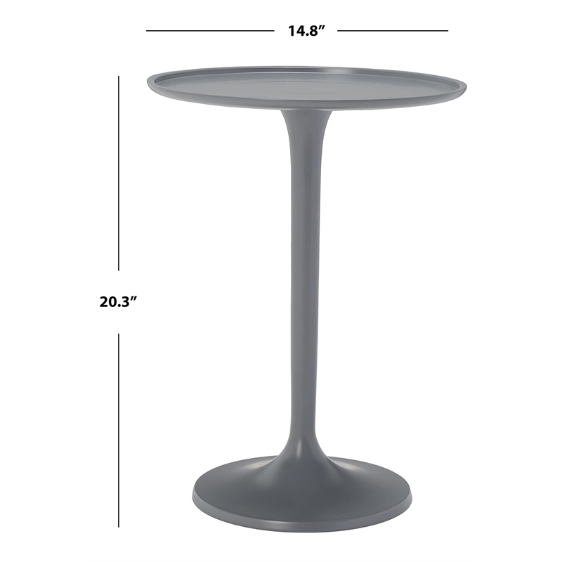 Safavieh Platina Aluminum Table in Silver