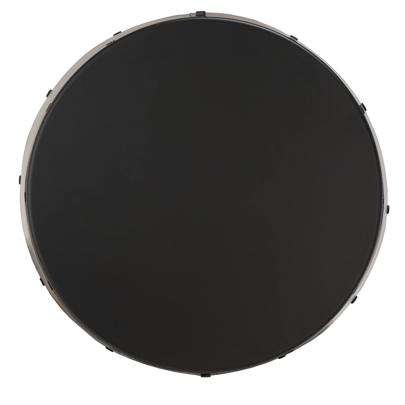 Safavieh Cerium Iron Drum Stool in Black