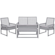 Safavieh Shawmont Aluminum Outdoor Set in Grey