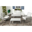 Safavieh Shawmont Aluminum Outdoor Set in Grey