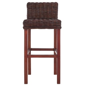 Safavieh Cypress 29.5&quot Mango Wood Bar Stool in Crocus