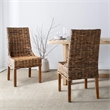 Safavieh Stacy Mango  Arm Dining Chair in Brown (Set Of 2)