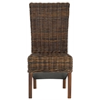 Safavieh Ridge Rattan  Dining Chair in Croco Color (Set of 2)