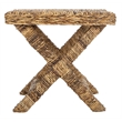 Safavieh Manor Wicker and Wooden Bench in Natural