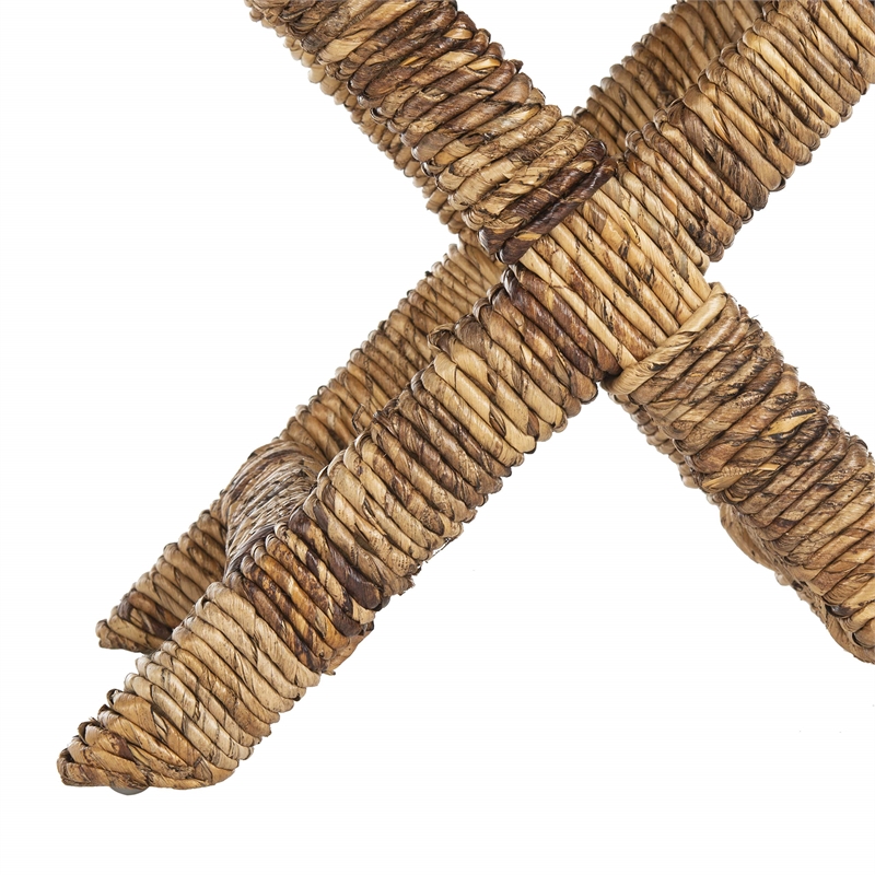 Safavieh Manor Wicker and Wooden Bench in Natural