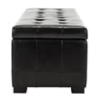 Safavieh Large Manhattan Beech Wood Storage Bench in Brown