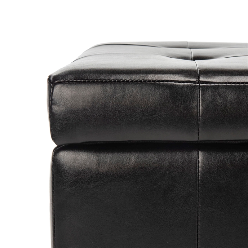 Safavieh Large Manhattan Beech Wood Storage Bench in Brown