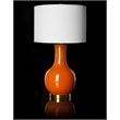 Safavieh Judy Ceramic Orange Lamp with White Shade