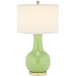 Safavieh Judy Ceramic Green Lamp with White Shade