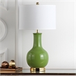 Safavieh Judy Ceramic Green Lamp with White Shade