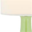 Safavieh Judy Ceramic Green Lamp with White Shade