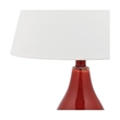 Safavieh Cybil Glass Double Gourd Lamp in Chinese Red (Set Of 2)