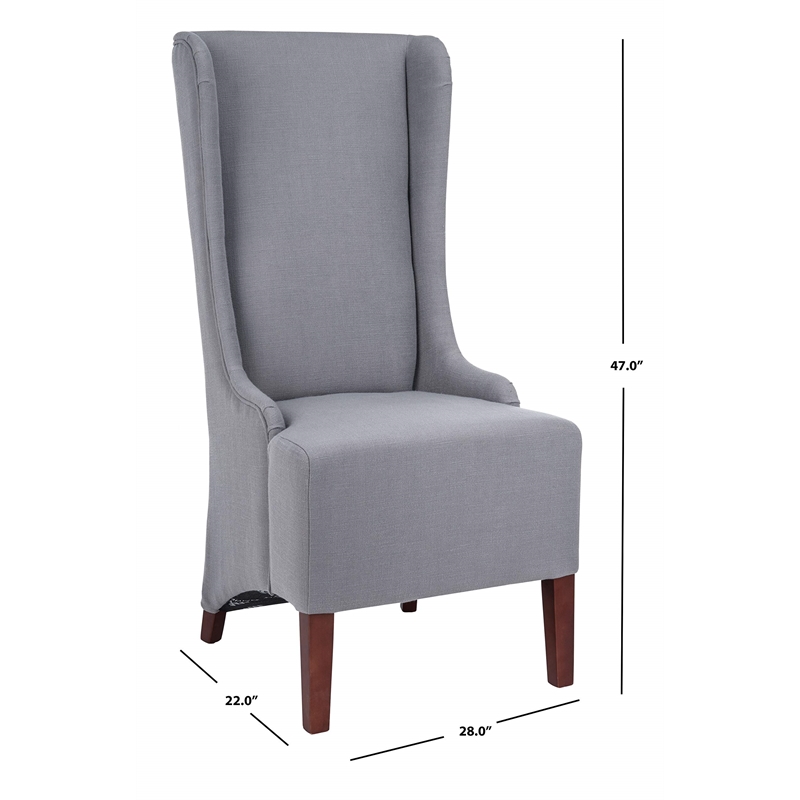 Safavieh Liam Birch  Bacall  Dining Chair in Velvet