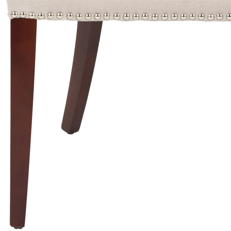 Safavieh Becca Birch  Linen Dining Chair in Beige