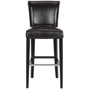 Safavieh Ariel 30&quot Bar Stool in Brown