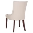 Safavieh Amanda Tufted Leather Chair in Ivory