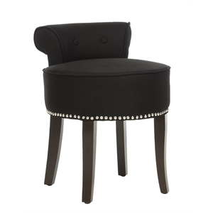 Safavieh Georgia Birch Wood Vanity Stool in White