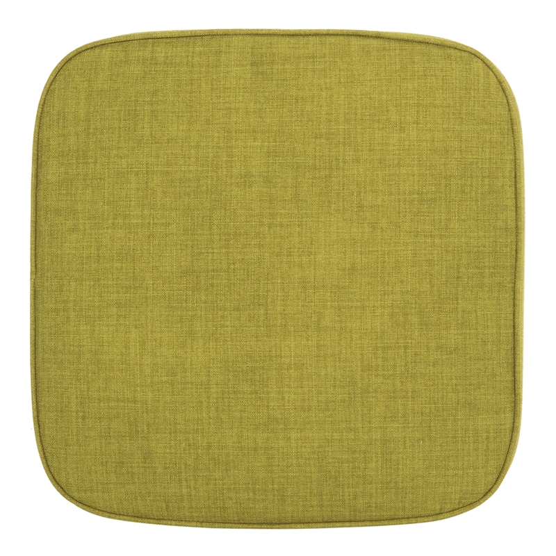 Safavieh Jerry Birch Wood Ottoman in Green