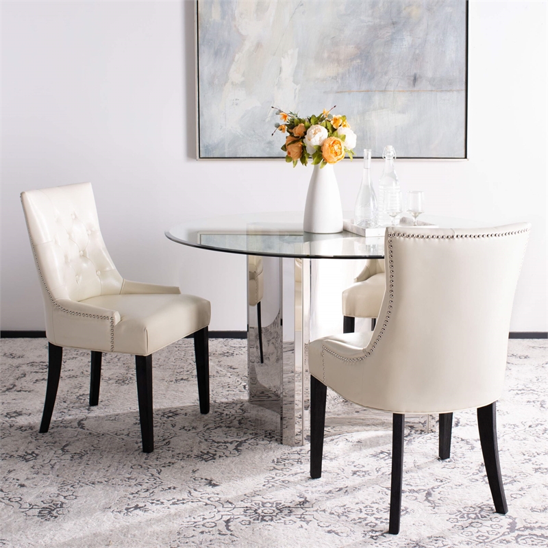 Safavieh Peyton Birch   Dining Chair in Cream (Set Of 2)