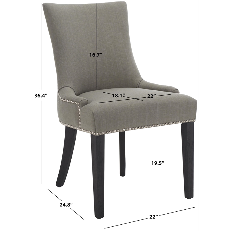 Safavieh Birch Lester Dining Chair in Granite (Set Of 2)