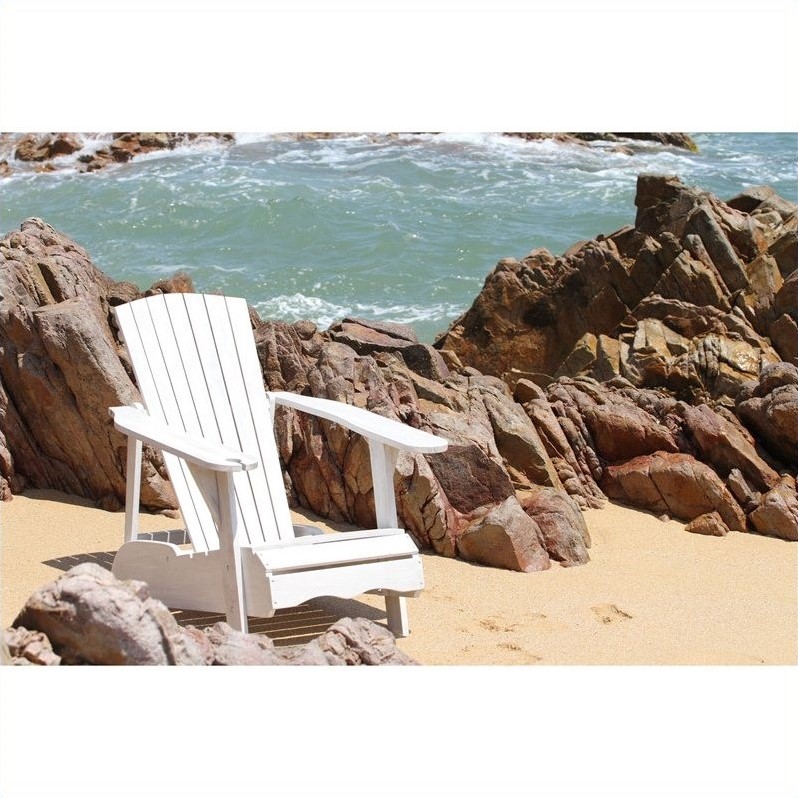 Safavieh Mopani Acacia Chair in White