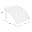 Safavieh Mopani Acacia Ottoman in White
