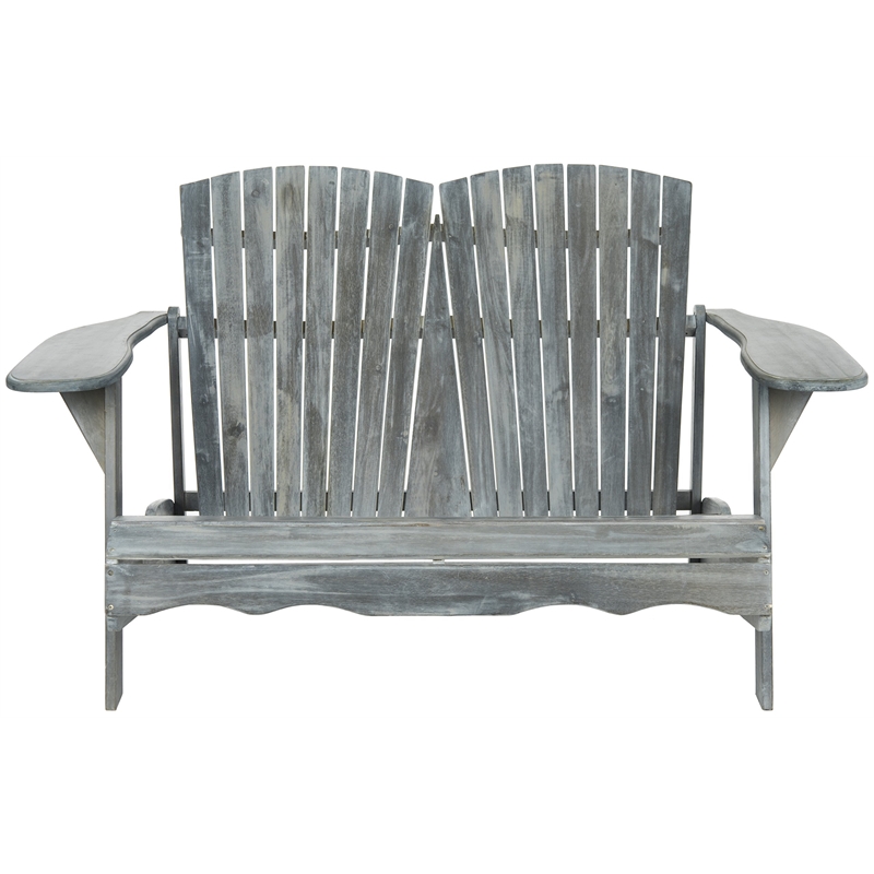 Safavieh Hantom Acacia Bench in Ash Grey