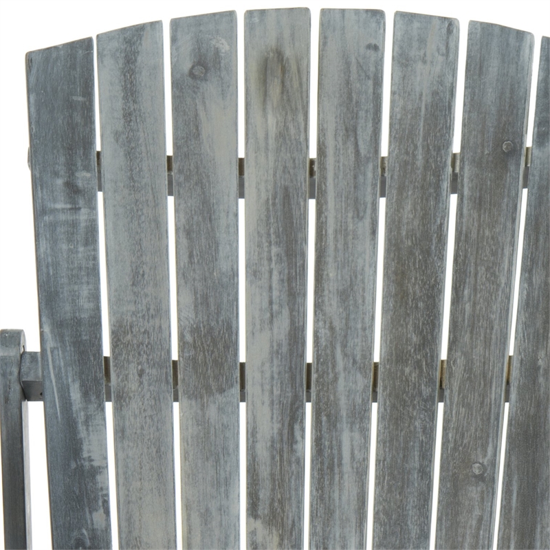 Safavieh Hantom Acacia Bench in Ash Grey