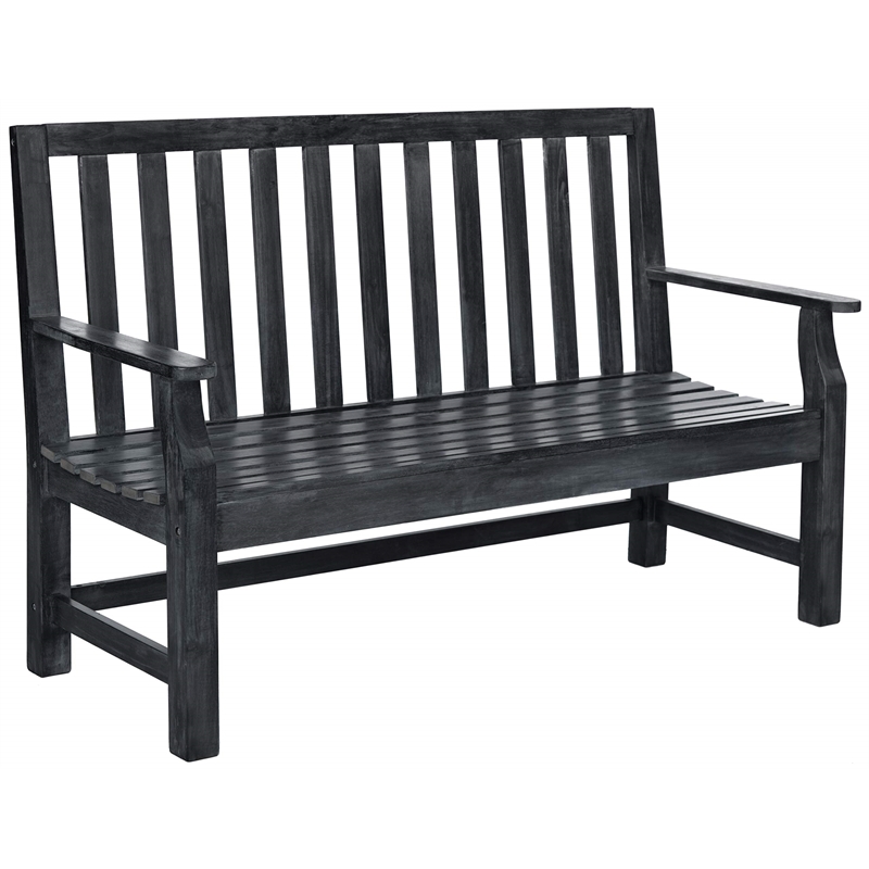 Safavieh Indaka Acacia Bench in Ash Grey