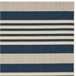 Safavieh Courtyard Polypropylene Medium Rectangle Rug CY6062-268-5 in Navy and Beige