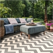Safavieh Courtyard Polypropylene Large Rectangle Rug CY6244-246-9 in Grey and Beige