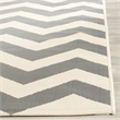 Safavieh Courtyard Polypropylene Large Rectangle Rug CY6244-246-9 in Grey and Beige