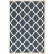 Safavieh Courtyard Polypropylene Large Rectangle Rug CY6903-268-8 in Navy and Beige