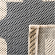 Safavieh Courtyard Polypropylene Small Rectangle Rug CY6913-246-4 in Anthracite and Beige